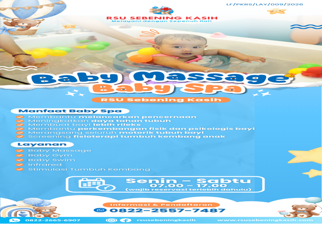 Layanan Baby Spa & Baby Massage RSU Sebening Kasih