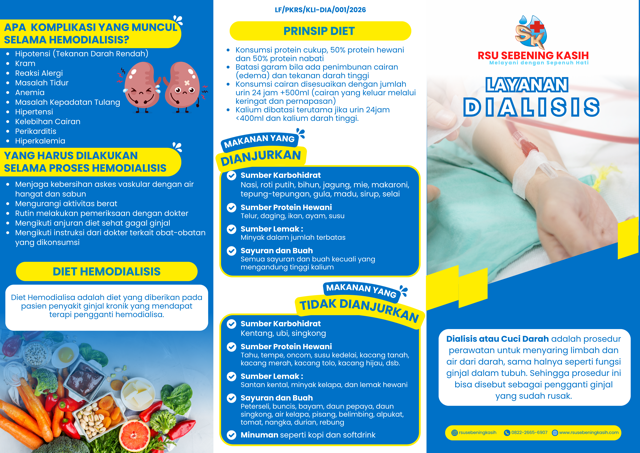 Layanan Hemodialisa (Cuci Darah) Terpadu