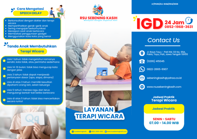 Layanan Terapi Wicara & Sensori Motorik