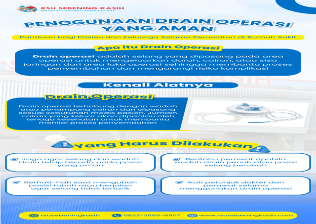 Penggunaan Alat Drain Operasi yang Aman