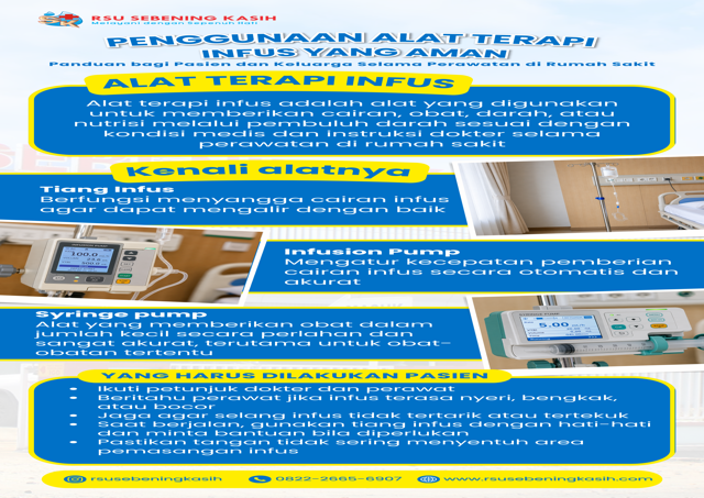 Penggunaan Alat Terapi Infus yang Aman & Steril