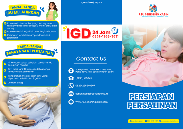 Persiapan Persalinan Aman & Nyaman Bagi Ibu