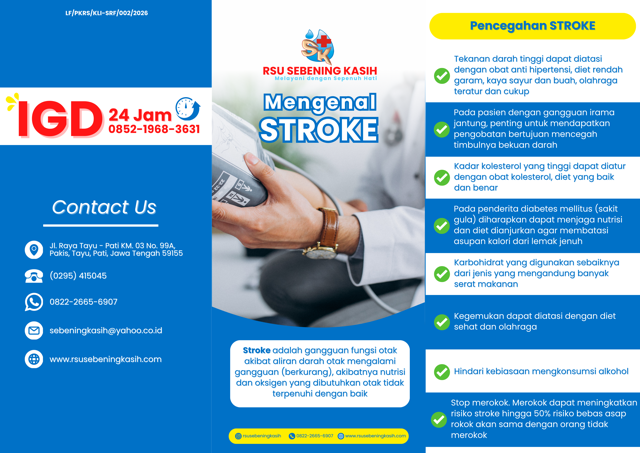 Stroke (Kenali Tanda Bahaya & Penanganan Cepat)